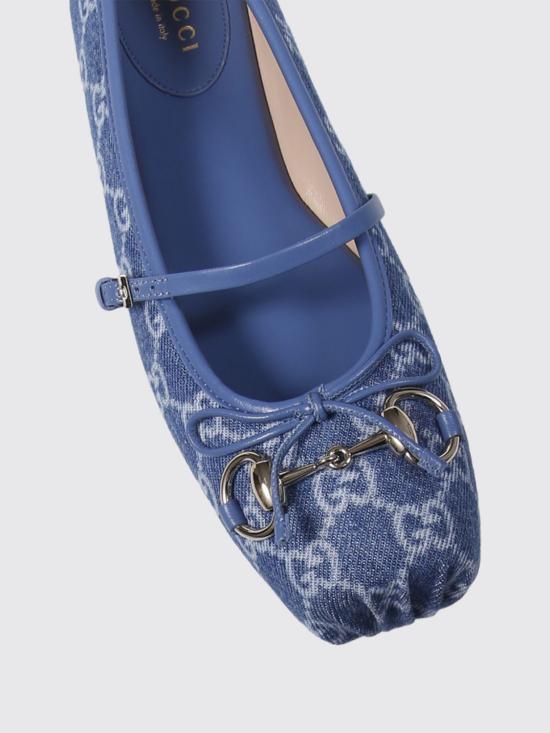26SS 구찌 플랫 슈즈 814321FAFHR 4746 Blue - GUCCI