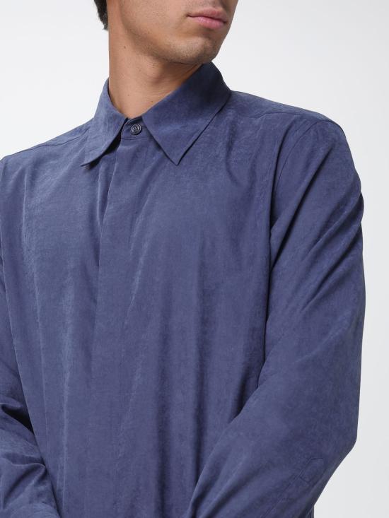 26SS 엠포리오 아르마니 긴팔 셔츠 EM005680TE20601 UB047 Blue - EMPORIO ARMANI