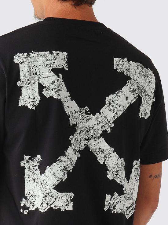26SS 오프화이트 반팔 티셔츠 4MAA027S26J0070 001 Black - OFF WHITE