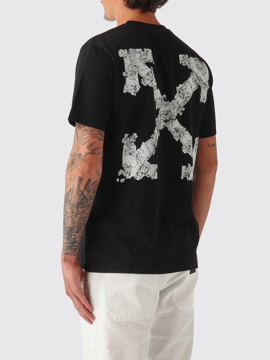26SS 오프화이트 반팔 티셔츠 4MAA027S26J0070 001 Black - OFF WHITE