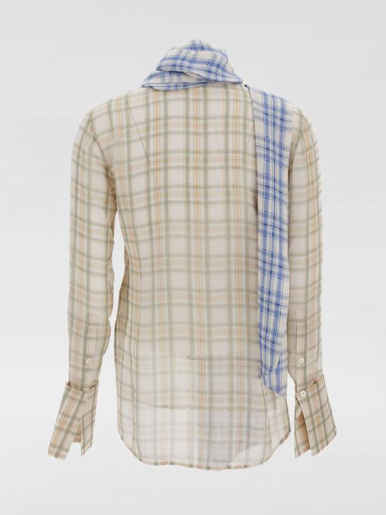 26SS 아크네 스튜디오 실크 스카프 블라우스 AC0816 AM2 Beige - ACNE STUDIOS