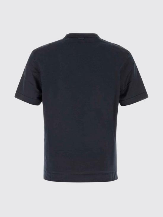 26SS 에르메네질도제냐 반팔 티셔츠 RUH386A3H718 B09 Blue - ERMENEGILDO ZEGNA