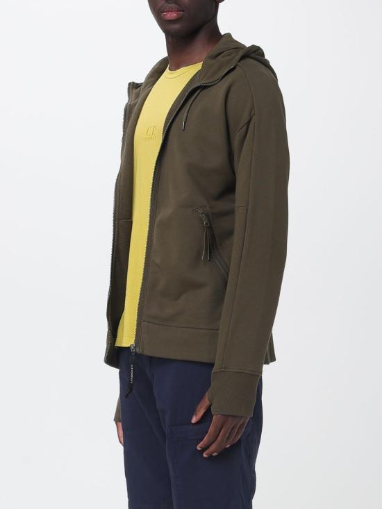 26SS 씨피 컴퍼니 다이애그널 레이즈드 플리스 고글 스웨트셔츠 RCCMSS715A005086W 683 Green - C.P. COMPANY