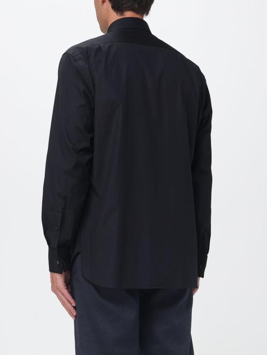 26SS 에르메네질도제냐 긴팔 셔츠 9RS4PA304104A3 001 Black - ERMENEGILDO ZEGNA