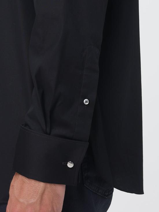 26SS 에르메네질도제냐 긴팔 셔츠 9RS4PA304104A3 001 Black - ERMENEGILDO ZEGNA