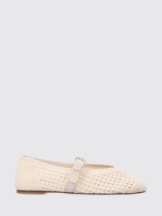 26SS 스튜어트 와이츠먼 플랫 슈즈 SN612 CHK Ivory