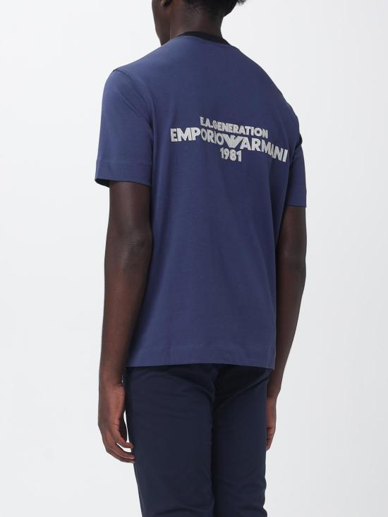 26SS 엠포리오 아르마니 반팔 티셔츠 EM005257AF13715 UB130 Blue - EMPORIO ARMANI