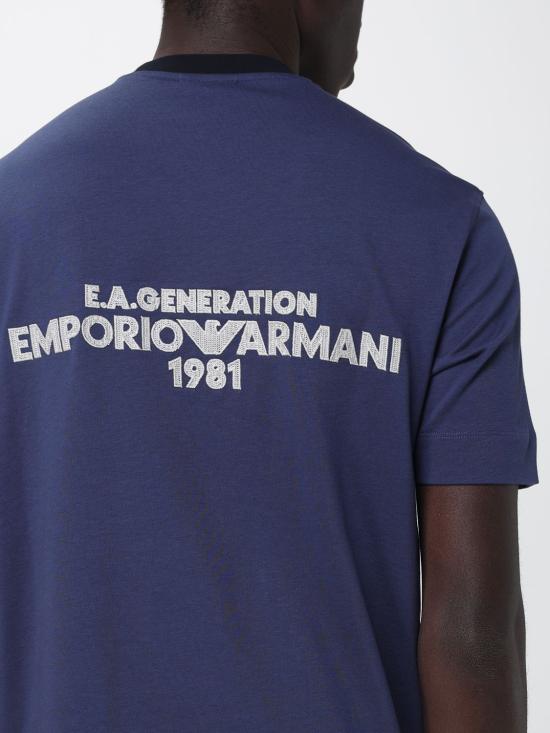 26SS 엠포리오 아르마니 반팔 티셔츠 EM005257AF13715 UB130 Blue - EMPORIO ARMANI