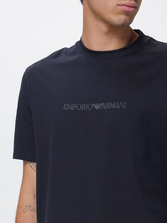 26SS 엠포리오 아르마니 반팔 티셔츠 EM004583AF13669 MB563 Blue - EMPORIO ARMANI