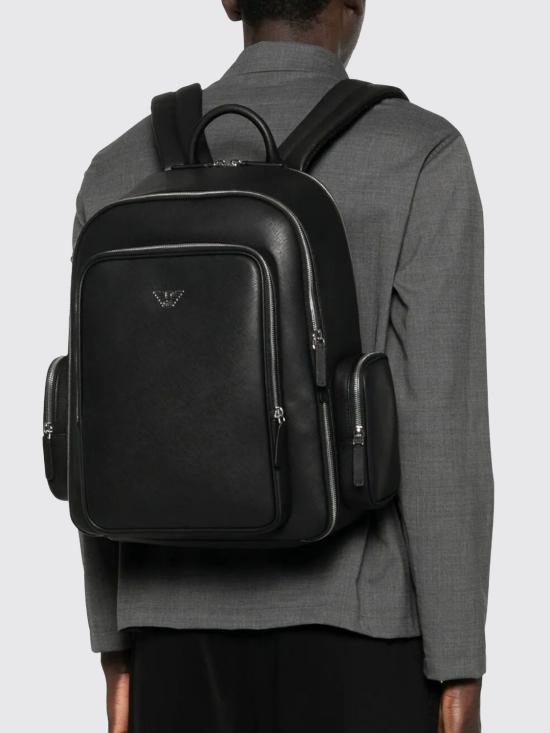 26SS 엠포리오 아르마니 백팩 EM004553AF13805 UC001 Black - EMPORIO ARMANI