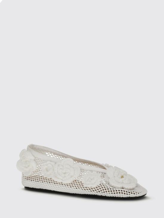 26SS 가니 플랫 슈즈 B1020179 135 White - GANNI