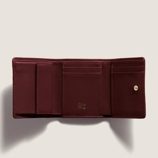 26FW 미우미우 지갑 5MH033AFPPF0007 Bordeaux - MIU MIU