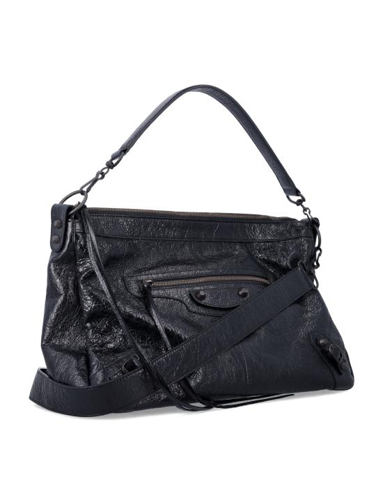 26FW 발렌시아가 르 시티 모토 미디움백 866105 2ABEK 1000 BLACK DOM - BALENCIAGA