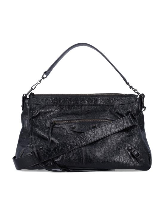 26FW 발렌시아가 르 시티 모토 미디움백 866105 2ABEK 1000 BLACK DOM