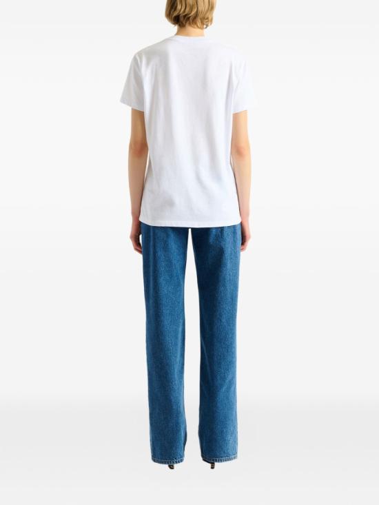 26FW 발망 반팔 티셔츠 HF1EF000BD10 GAB White - BALMAIN