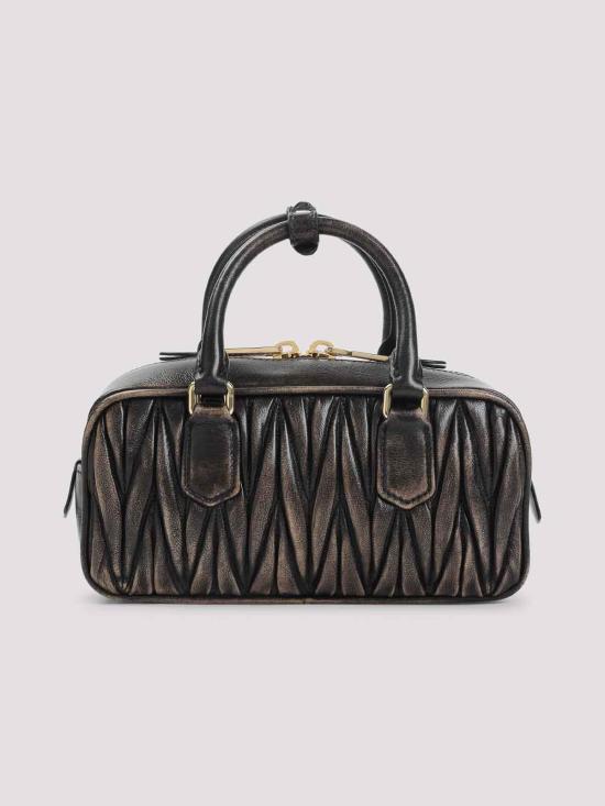 25FW 미우미우 토트백 5BB142VOONAF6QF0201 Brown - MIU MIU