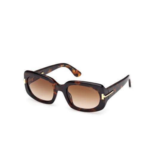  톰포드 선글라스 Ft1253 볼드 직사각형 호피무늬 - TOMFORD