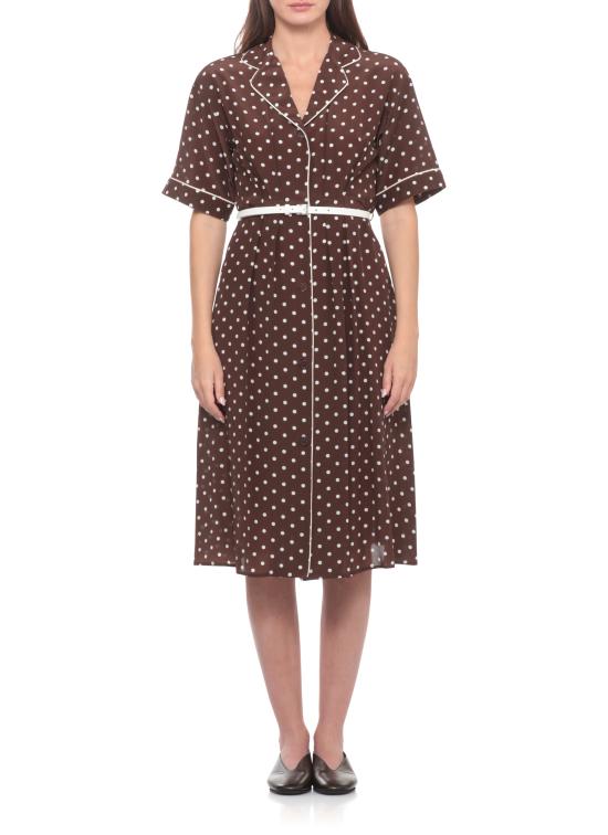 26SS 파로쉬 미디 원피스 D726095Z SBILLO808 Brown - PAROSH