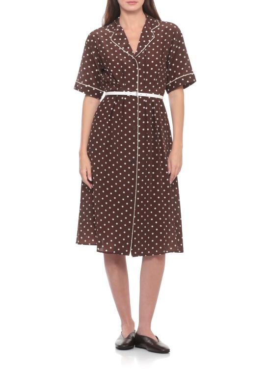 26SS 파로쉬 미디 원피스 D726095Z SBILLO808 Brown - PAROSH
