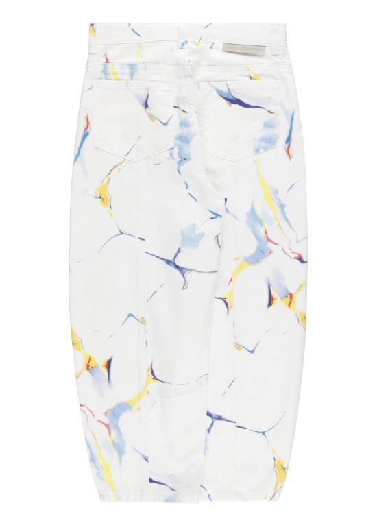 26SS [키즈] 스텔라 맥카트니 스트레이트 팬츠 TY6D50 Z3474101MC White - STELLA MCCARTNEY