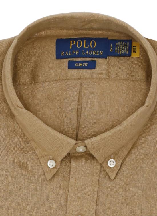 26SS 랄프 로렌 긴팔 셔츠 710968915 502 Beige - RALPH LAUREN