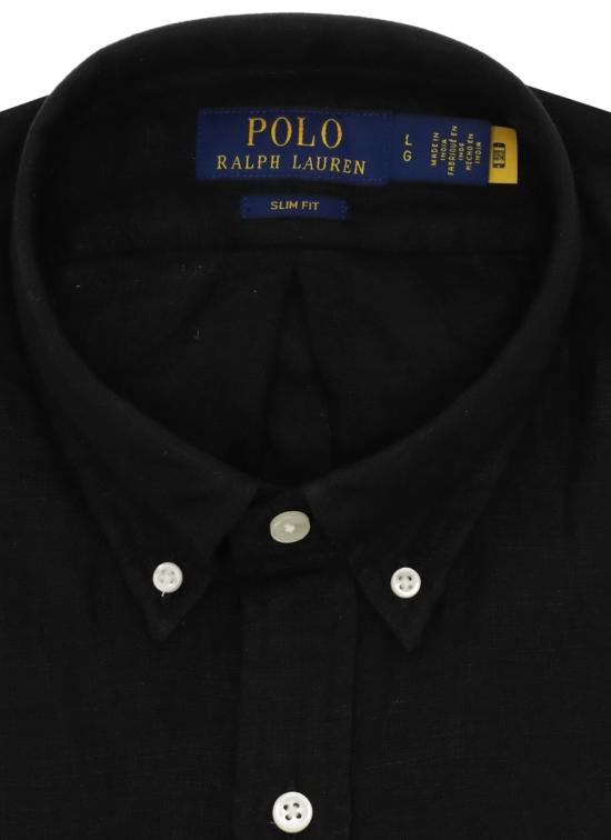 26SS 랄프 로렌 긴팔 셔츠 710968915 503 Nero - RALPH LAUREN