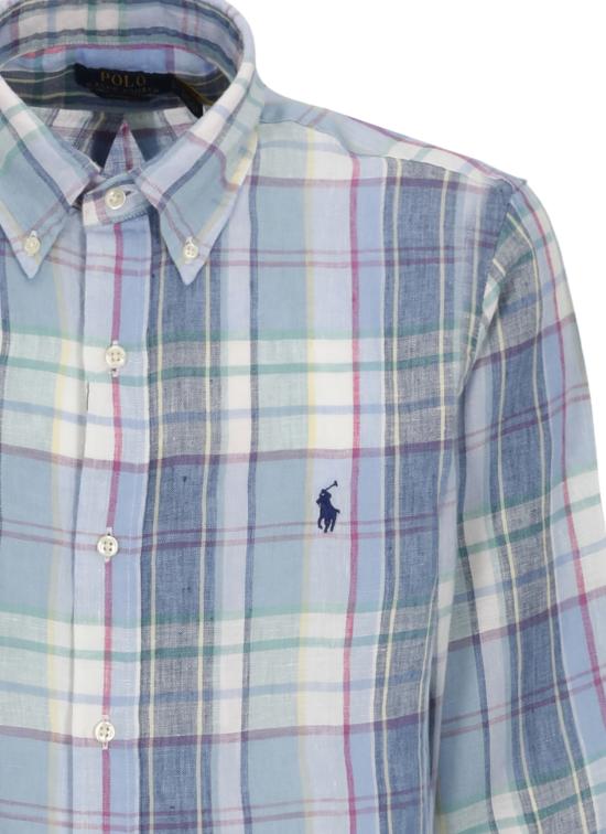 26SS 랄프 로렌 긴팔 셔츠 710B16705 002 Celeste - RALPH LAUREN