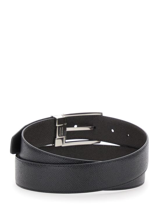 26FW 살바토레 페라가모 리버시블 어드저스터블 간치니 벨트 67A0370708206 Black - SALVATORE FERRAGAMO