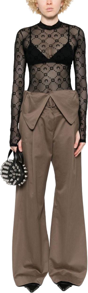 26SS 마린세르 긴팔 티셔츠 WTO388ACJER0005BK99 BLACK - MARINE SERRE