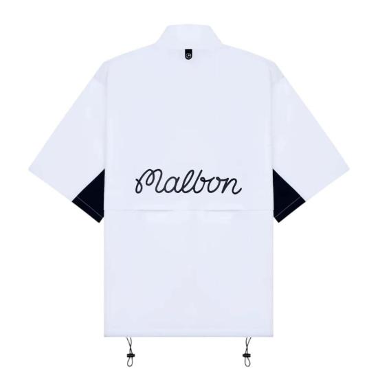  말본 폴로 티셔츠 골프 파인 윈드 화이트 - MALBON
