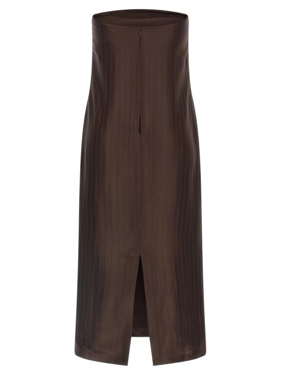 26SS 루루 드 세종 미디 원피스 GIULIADARKBROWN Brown - LOULOU DE SAISON