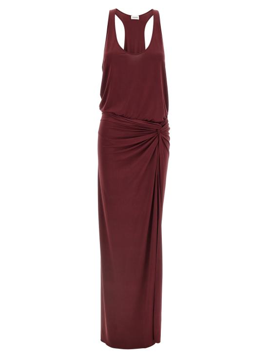 26SS 안다마네 롱 원피스 TM190147BTJP142ROUGENOIR Bordeaux