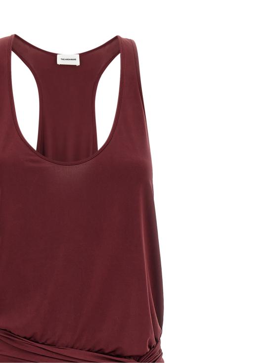 26SS 안다마네 롱 원피스 TM190147BTJP142ROUGENOIR Bordeaux - ANDAMANE