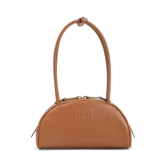 26FW 미우미우 보 레더 백 5BB192VOOO 2CRW F0046 COGNAC - MIU MIU