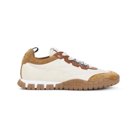 26FW 미우미우 스니커즈 5E417EF005 LYW F05KS AVORIO CARAMEL - MIU MIU