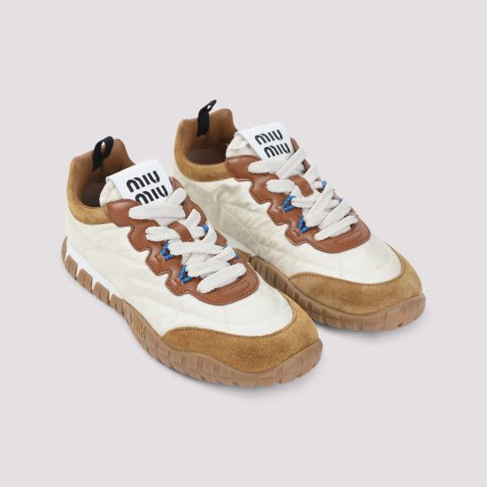 26FW 미우미우 스니커즈 5E417EF005 LYW F05KS AVORIO CARAMEL - MIU MIU
