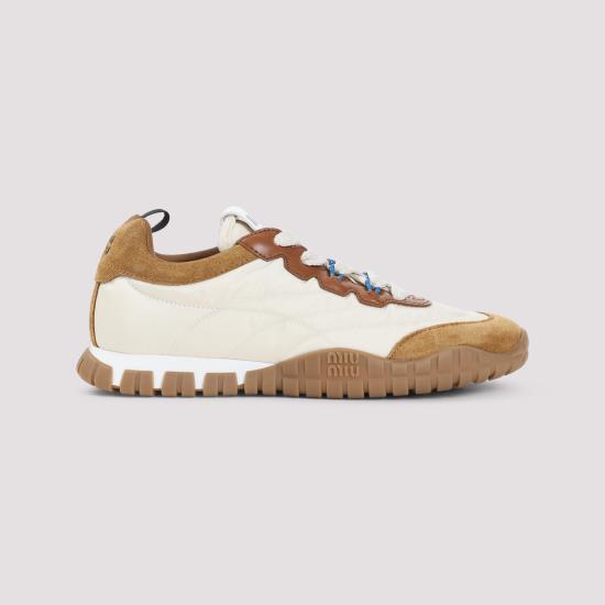 26FW 미우미우 스니커즈 5E417EF005 LYW F05KS AVORIO CARAMEL - MIU MIU