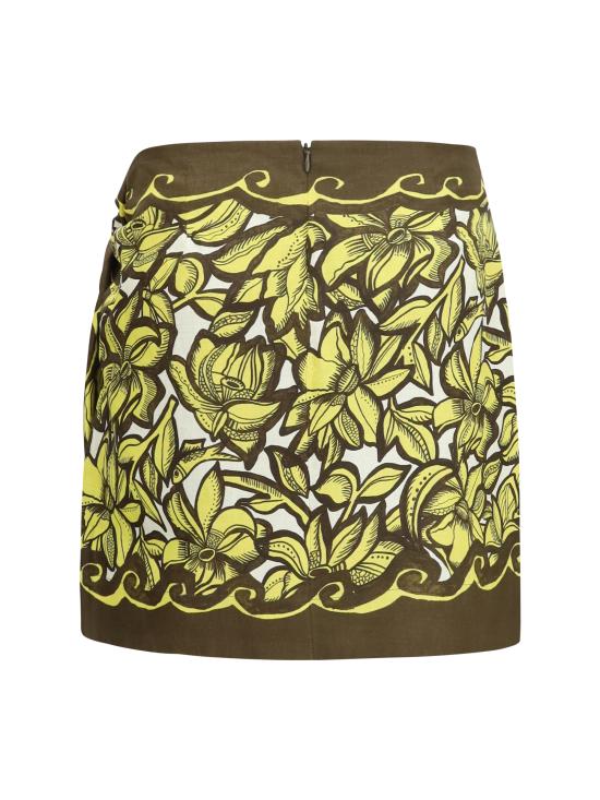 26FW 알레메 미디 스커트 7251S YELLOW MULTICOLOUR - ALEMAIS