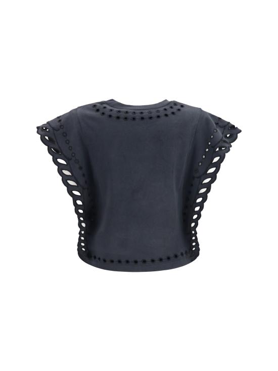 26SS 이자벨마랑에뚜왈 반팔 티셔츠 TS0298FAD1N08E 02FK BLACK - ISABEL MARANT ETOILE