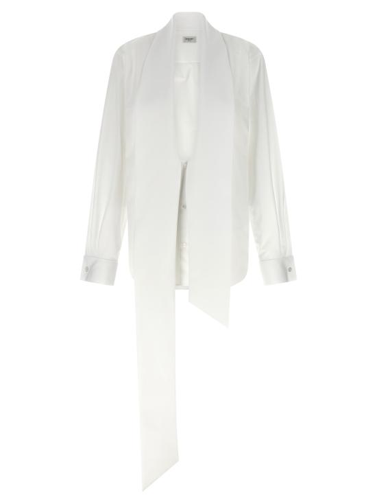 26SS 생로랑 블라우스 870726Y1H489000 White - SAINT LAURENT