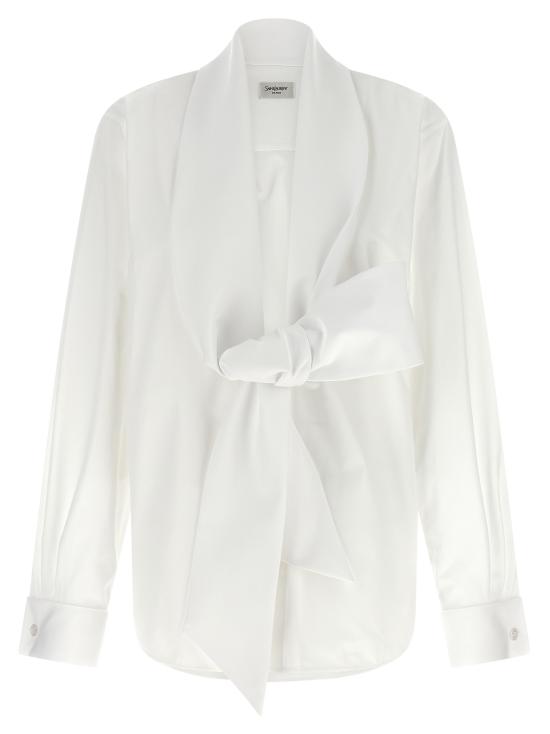 26SS 생로랑 블라우스 870726Y1H489000 White