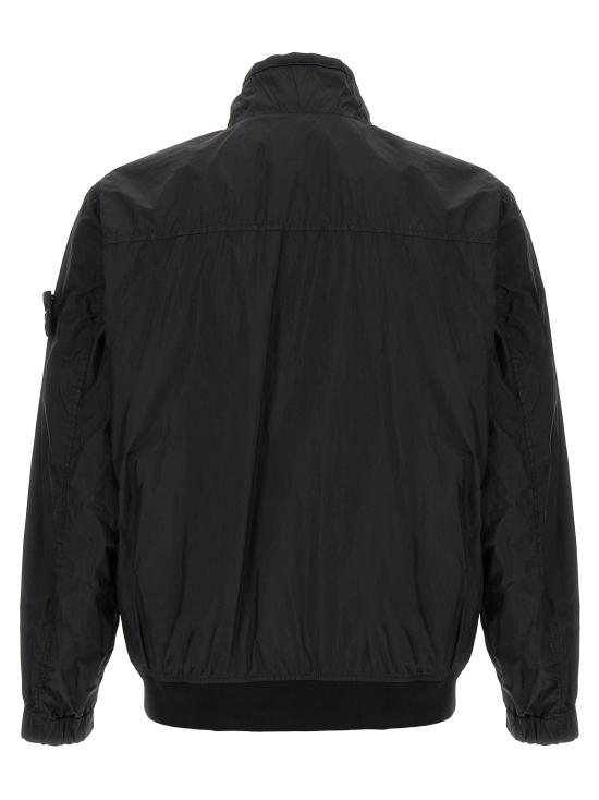 26SS 스톤 아일랜드 크링클 랩스 NY 자켓 윈드 레지스턴스 앤 안티 드롭 L1S154100111S0A23V0029 Black - STONE ISLAND