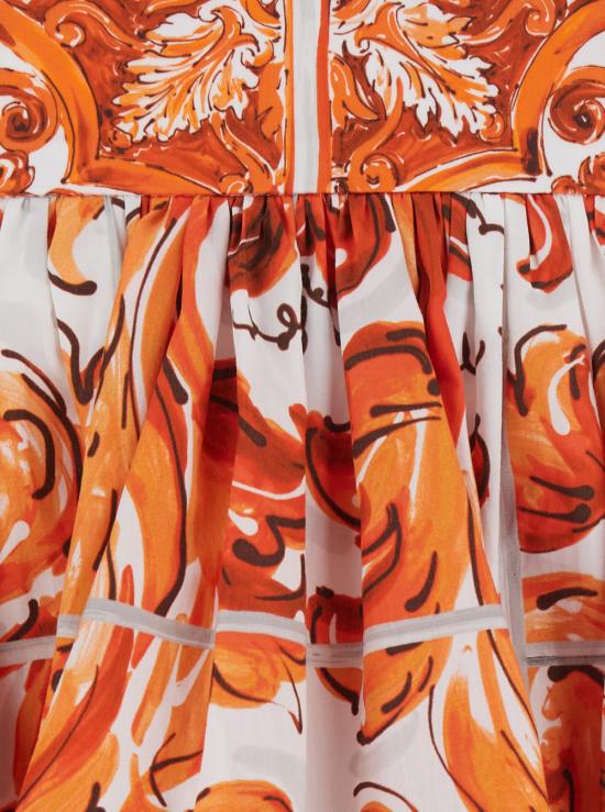 26FW 돌체앤가바나 미디 스커트 F4CB1TGDDRLS9000 Orange - DOLCE & GABBANA