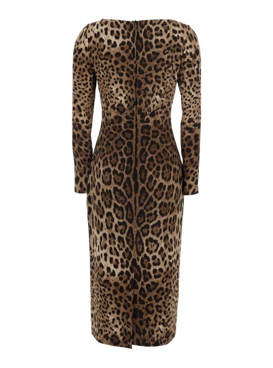 26FW 돌체앤가바나 미디 원피스 F6TYGTFSRKIHY13M Brown - DOLCE & GABBANA