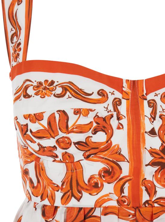 26FW 돌체앤가바나 숏 원피스 F6UT1TGDDRLS9000 Orange - DOLCE & GABBANA