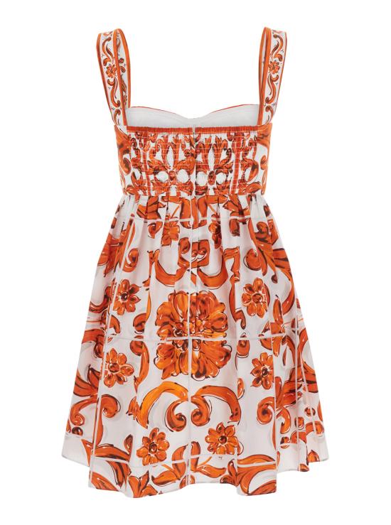 26FW 돌체앤가바나 숏 원피스 F6UT1TGDDRLS9000 Orange - DOLCE & GABBANA