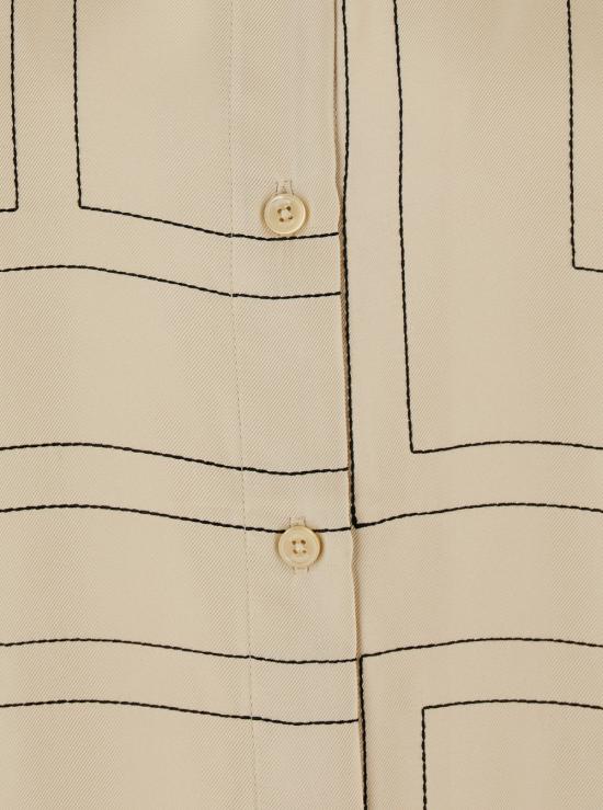 26FW 토템 블라우스 263WRT0480FB0704008 Beige - TOTEME