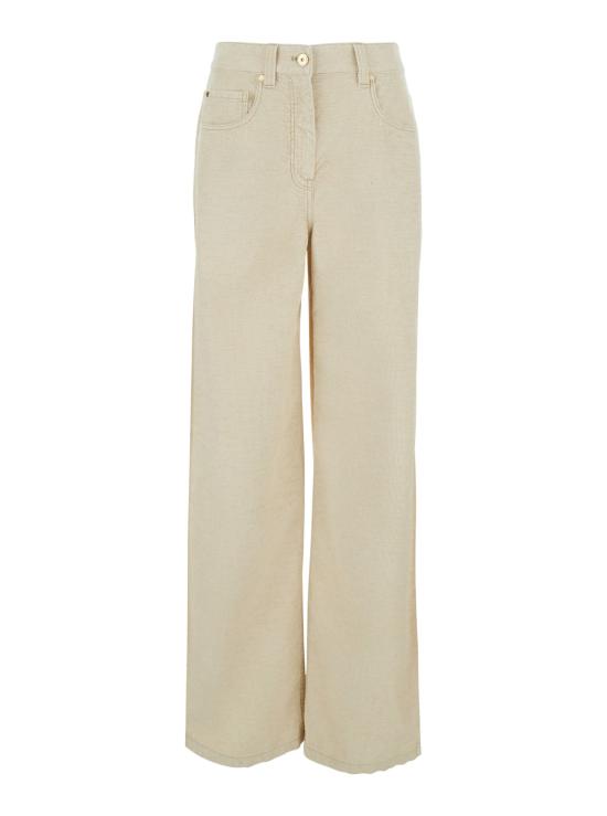 26FW 브루넬로 쿠치넬리 스트레이트 팬츠 MP185P4059C9881 Beige