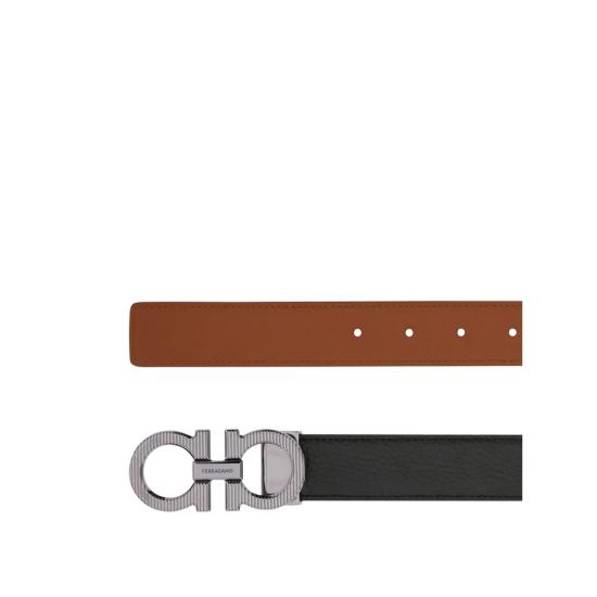 26FW 살바토레 페라가모 가죽 벨트 670574 0786347 NERO BLACK BROWN - SALVATORE FERRAGAMO