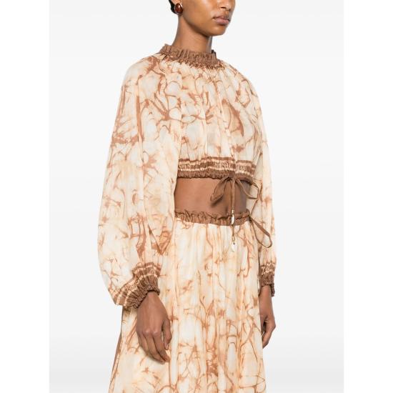 26FW 짐머만 블라우스 8280TSS262 CHOCO NEUTRALS - ZIMMERMANN